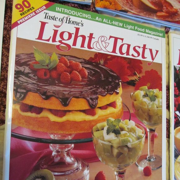 Lot of 5 Taste of Home & Light & Tasty Magazines Recipes Excellent Condition - Picture 4 of 16